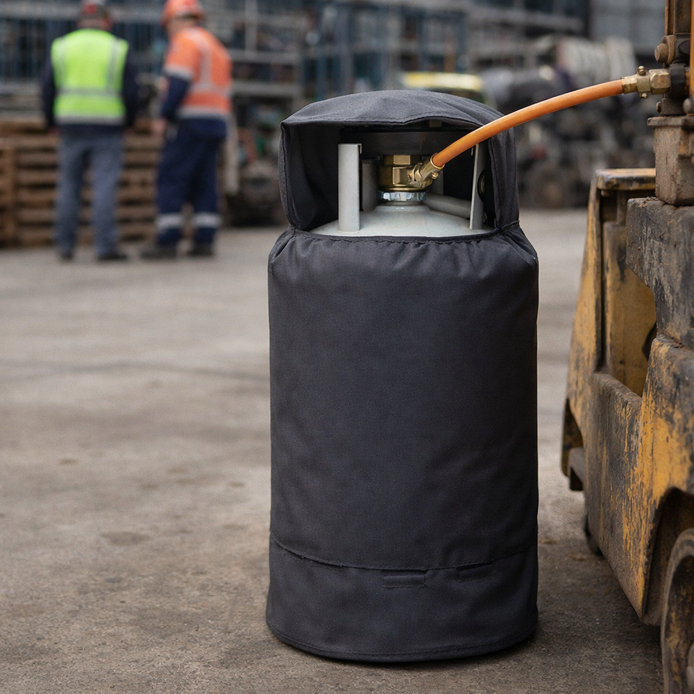 Gas Bottle Cover – 15kg Charcoal – Heavy Duty Polyester – Outdoor Protection