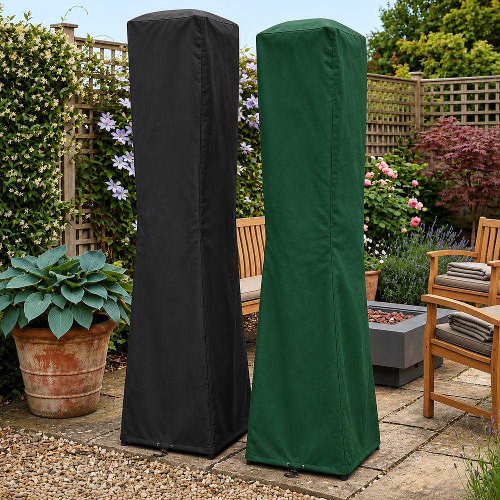 Tall Square Heater Cover – 54x54x219cm – Reversible Waterproof – Patio Protection