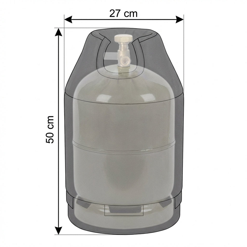 Gas Bottle Cover – 7kg Black – Super Tough Waterproof – Outdoor Protection