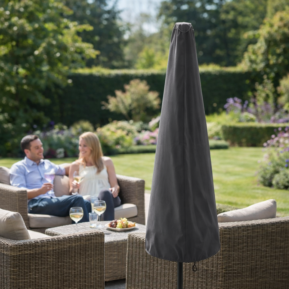 Parasol Cover – Medium Charcoal – Durable Polyester – Outdoor Protection