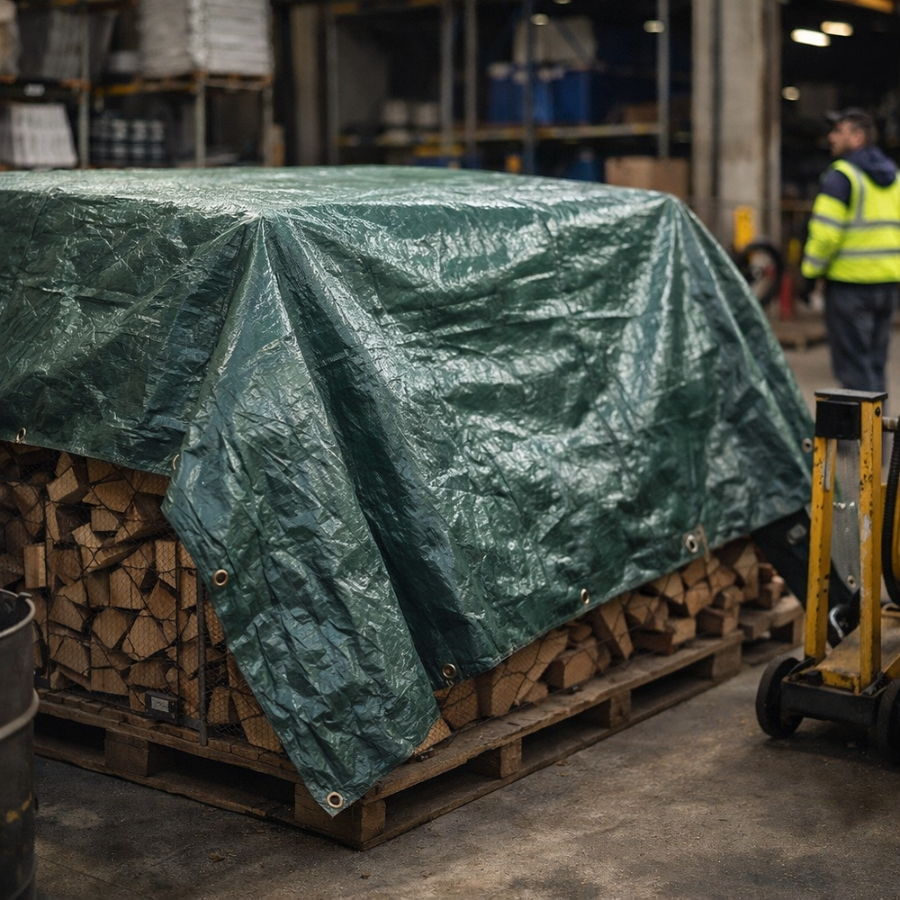 Heavy Duty Tarpaulin – 8m x 5m – Cross Laminated Polyethylene – Multi-Use Protection