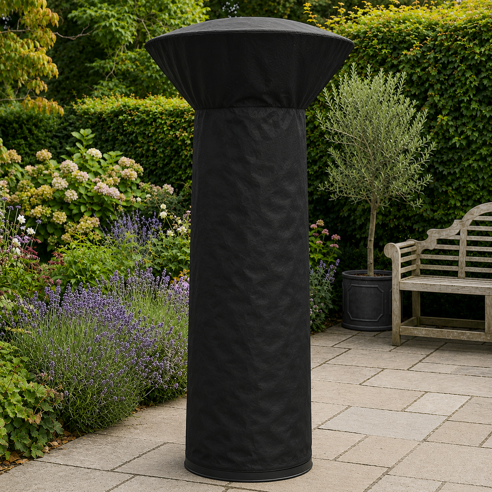 Heavy Duty Patio Heater Cover – Black – Polyethylene – Outdoor Protection