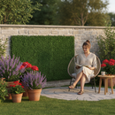 Premium Artificial Conifer Hedge Garden Fence Privacy Screening - 3m Long, Fire Retardant, UV Protected, Low Maintenance Solution for Outdoor Decor