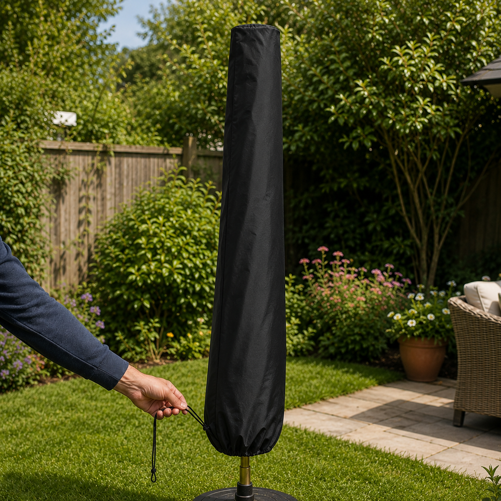 Round Parasol Cover – 220cm – PVC Backed Polyester – Outdoor Protection
