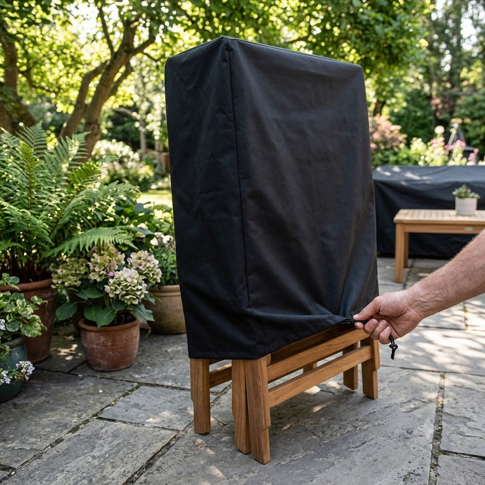 Reclining Chair Cover – Black – Super Tough Waterproof – Outdoor Protection