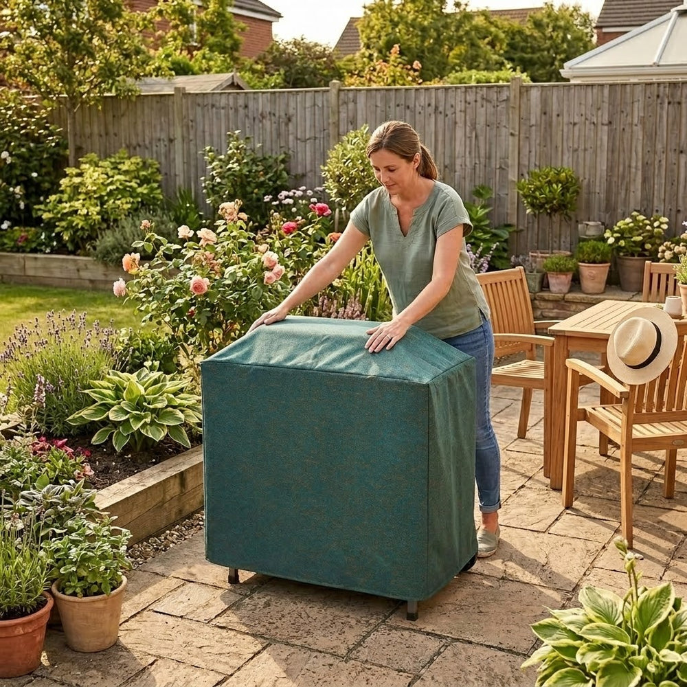 Barbecue Cover – Medium Green – Super Tough Waterproof – Outdoor Protection
