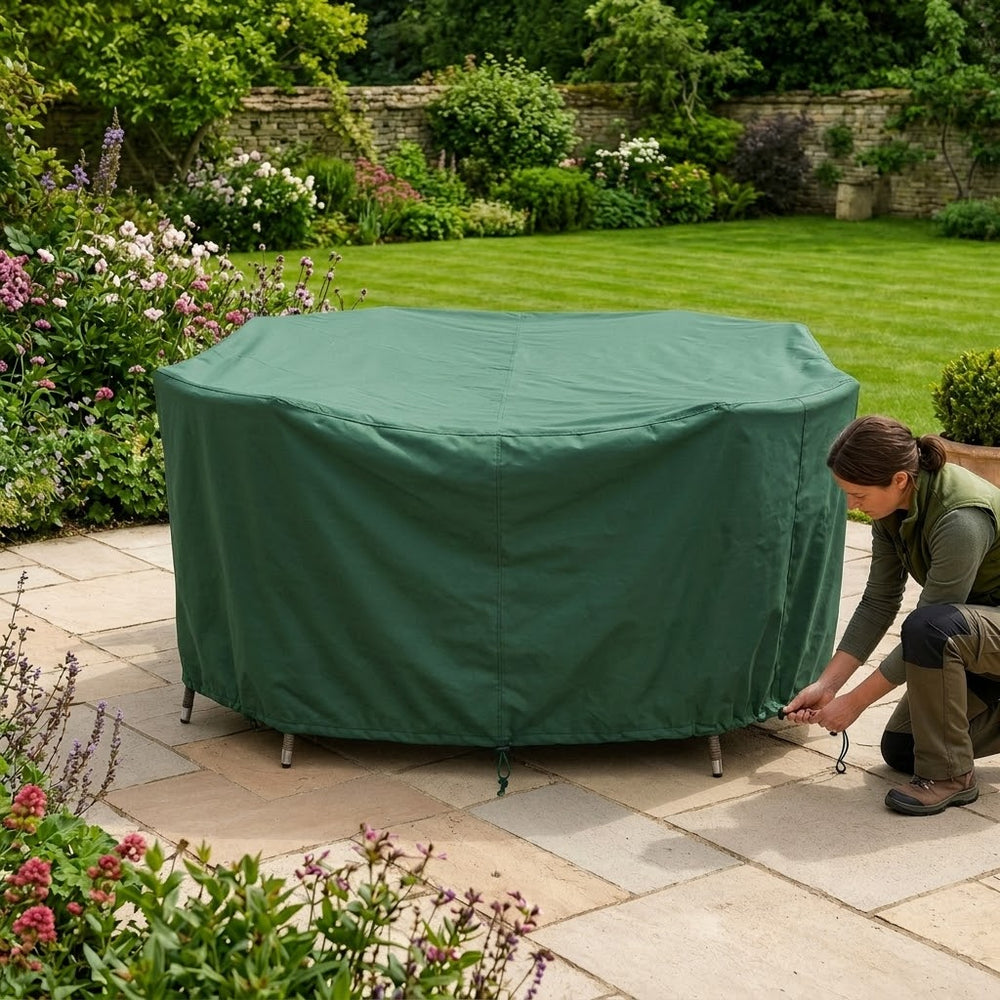 Circular Patio Set Cover – 80cm High – Reversible Polyester – 4-6 Seat Protection