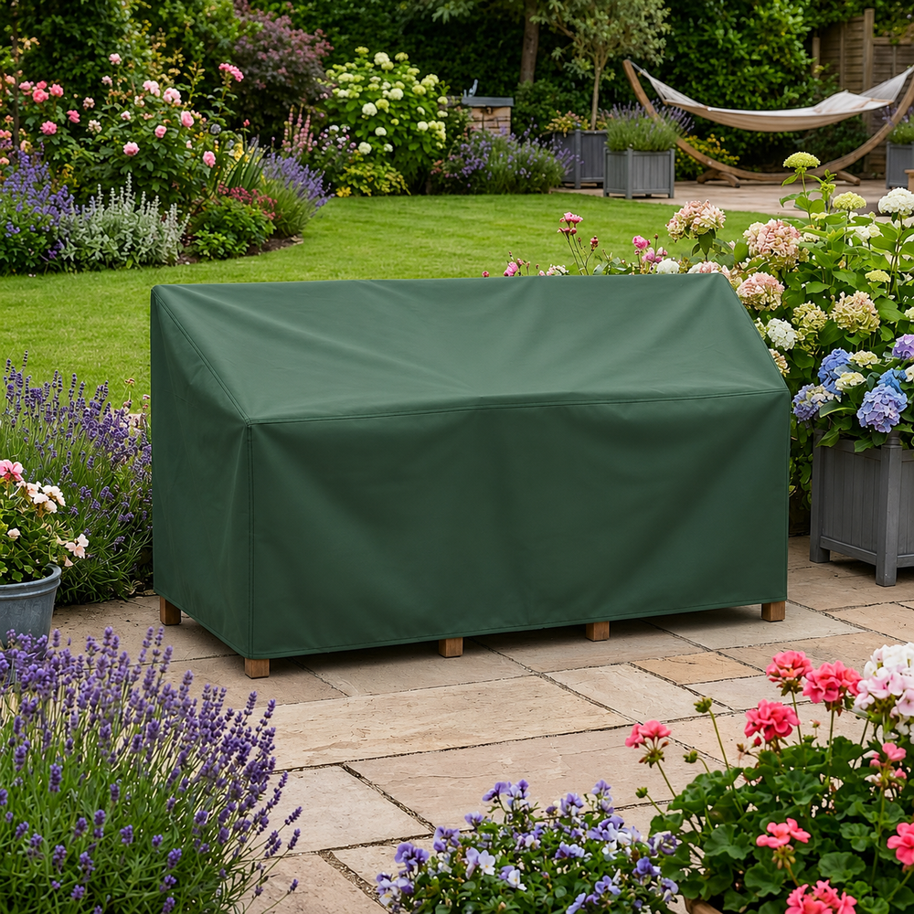 Outdoor Seat Cover – 150cm Green – Durable Polyester – All-Weather Protection