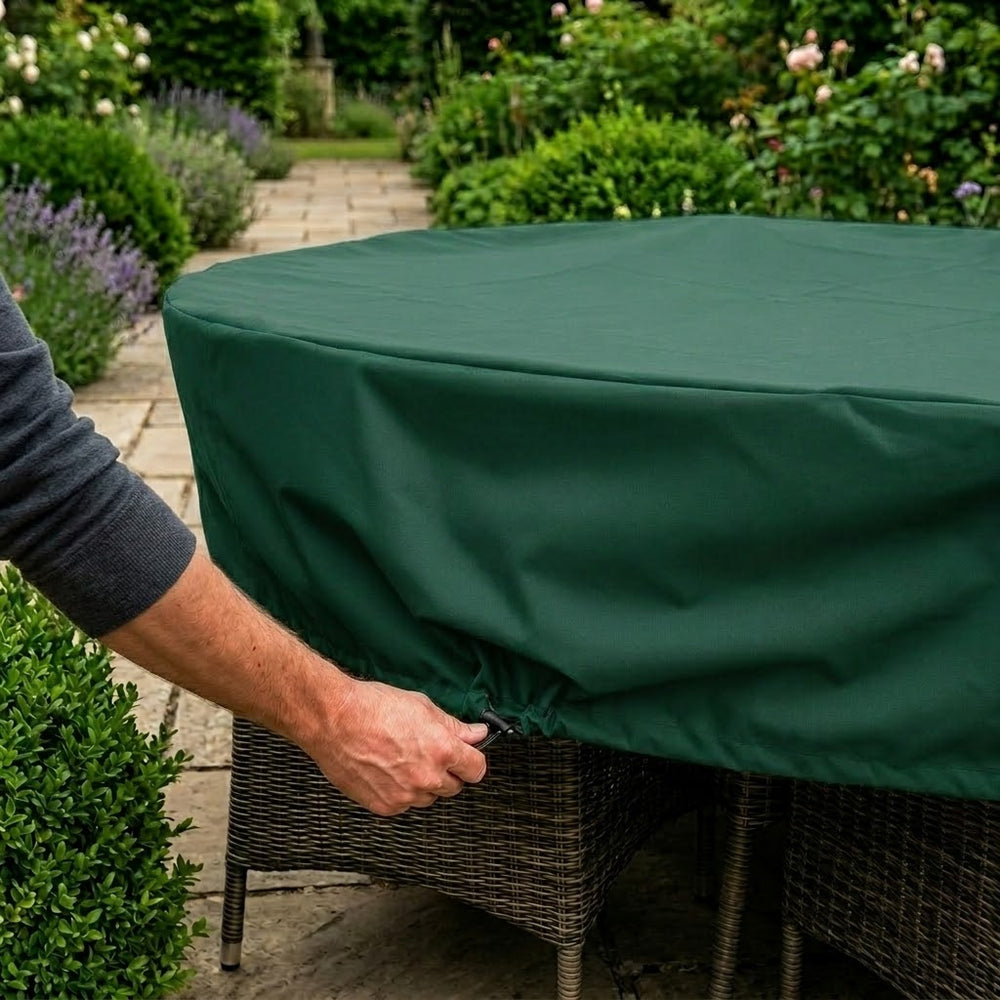 Circular Patio Set Cover – 80cm High – Reversible Polyester – 4-6 Seat Protection