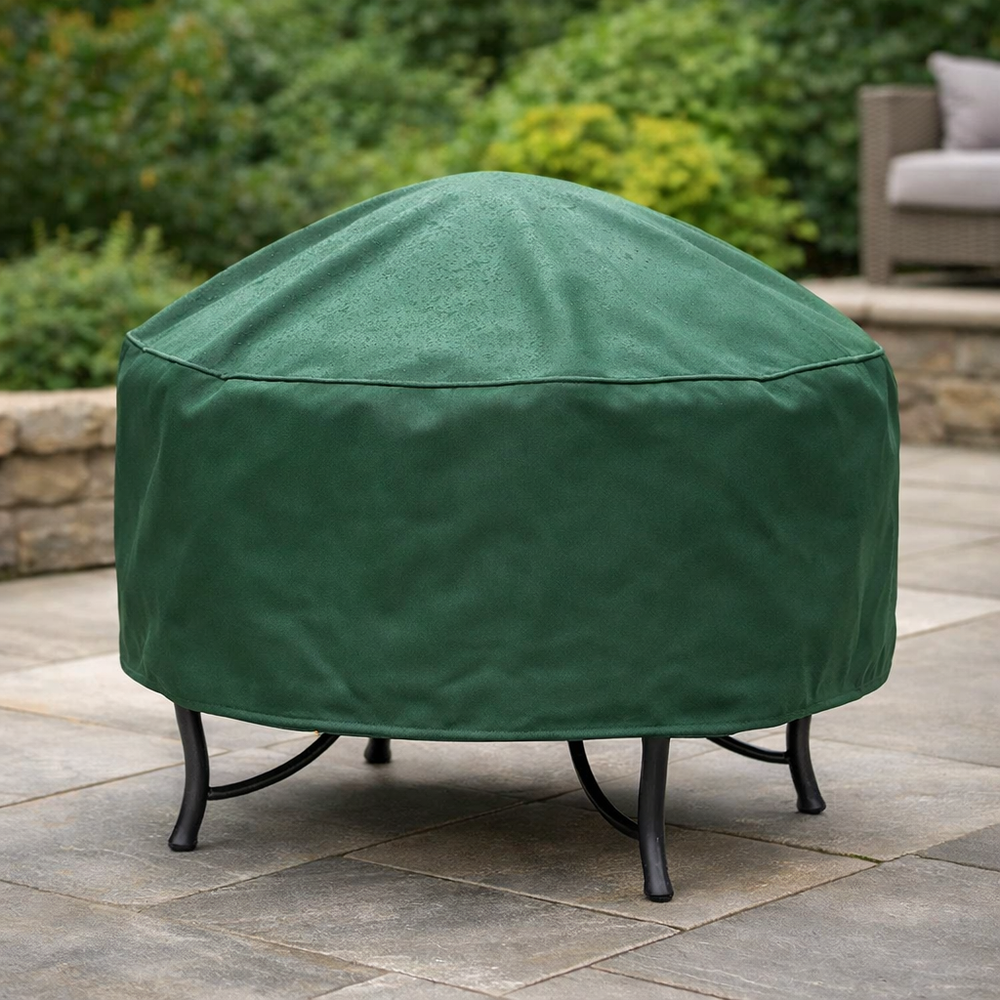 Firepit Cover – Small, Green – Super Tough Waterproof – Outdoor Protection