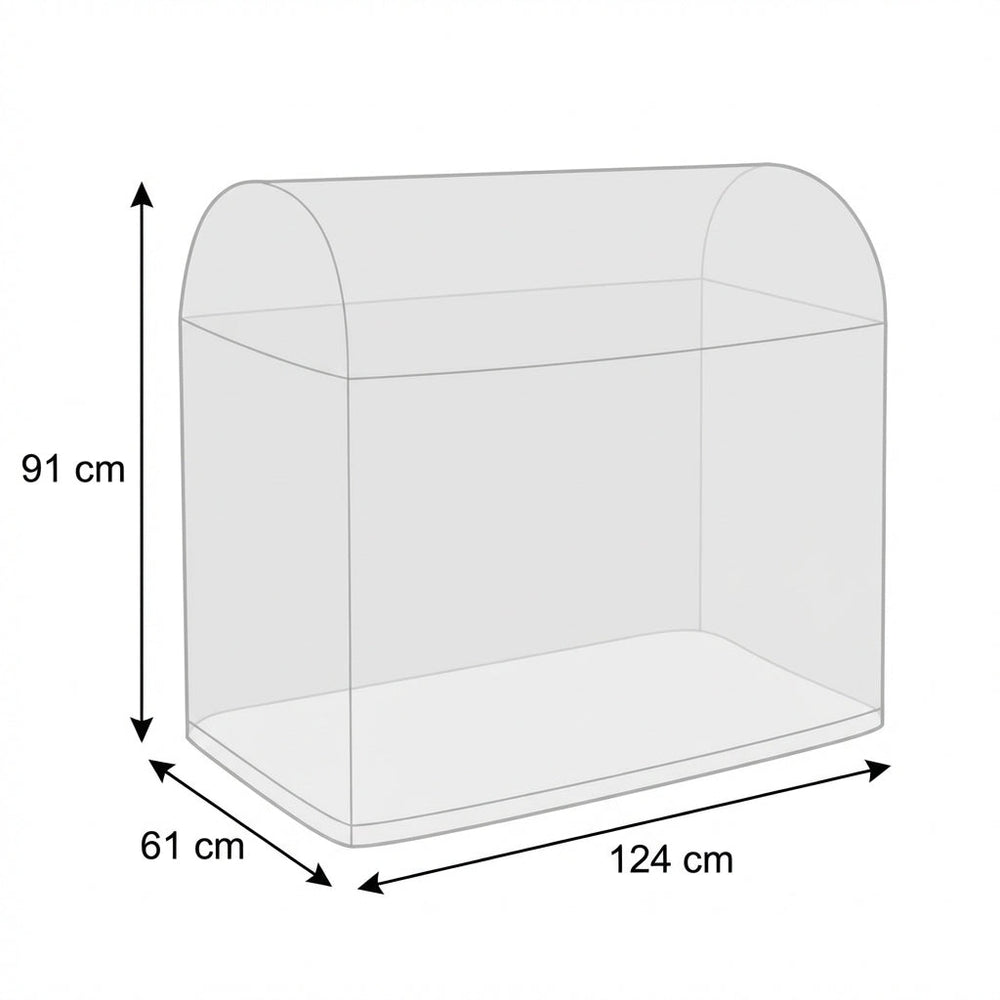 BBQ Cover – 61x124x91 cm – Reversible PVC Polyester – Outdoor Protection