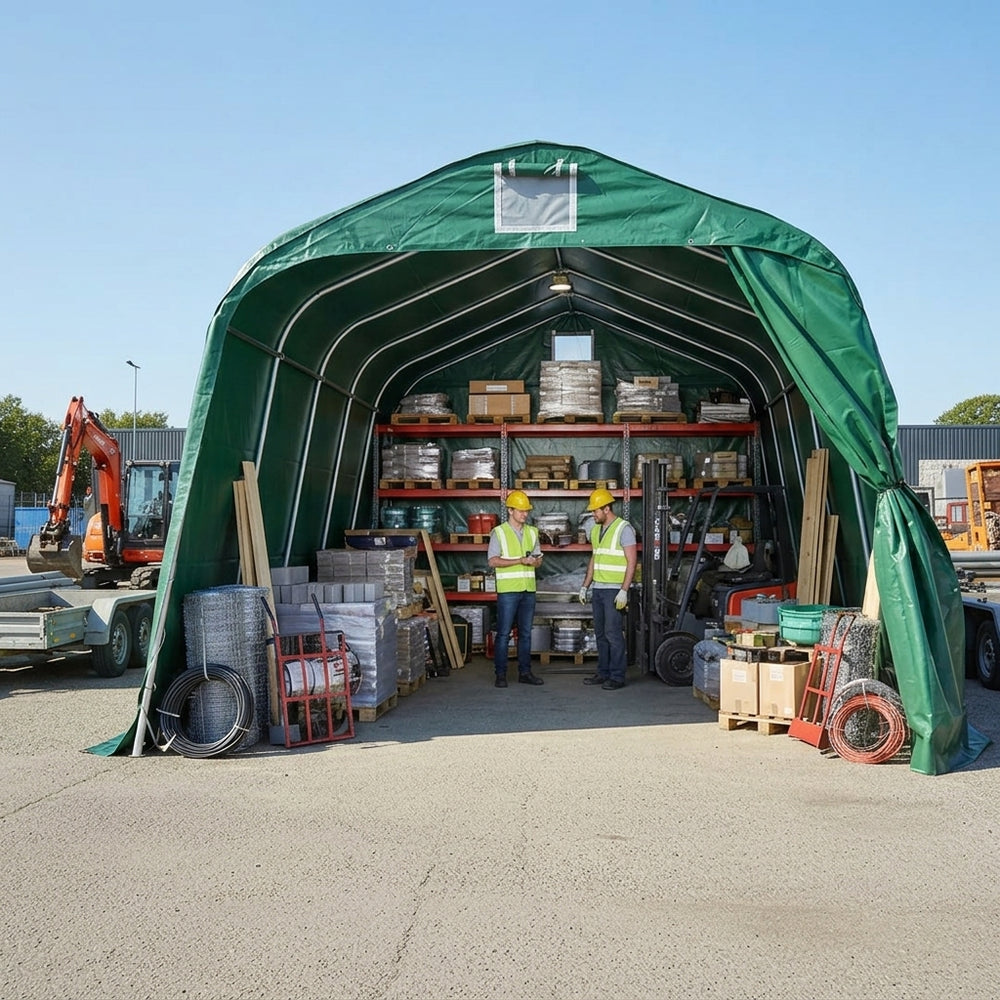 2.4x6m Green PVC Storage Tent