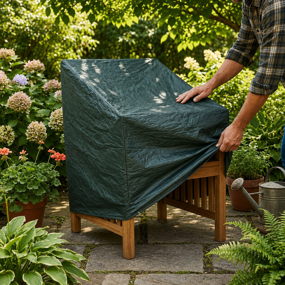 Heavy Duty Armchair Cover – 68x66x81 cm Green – Weatherproof Protection
