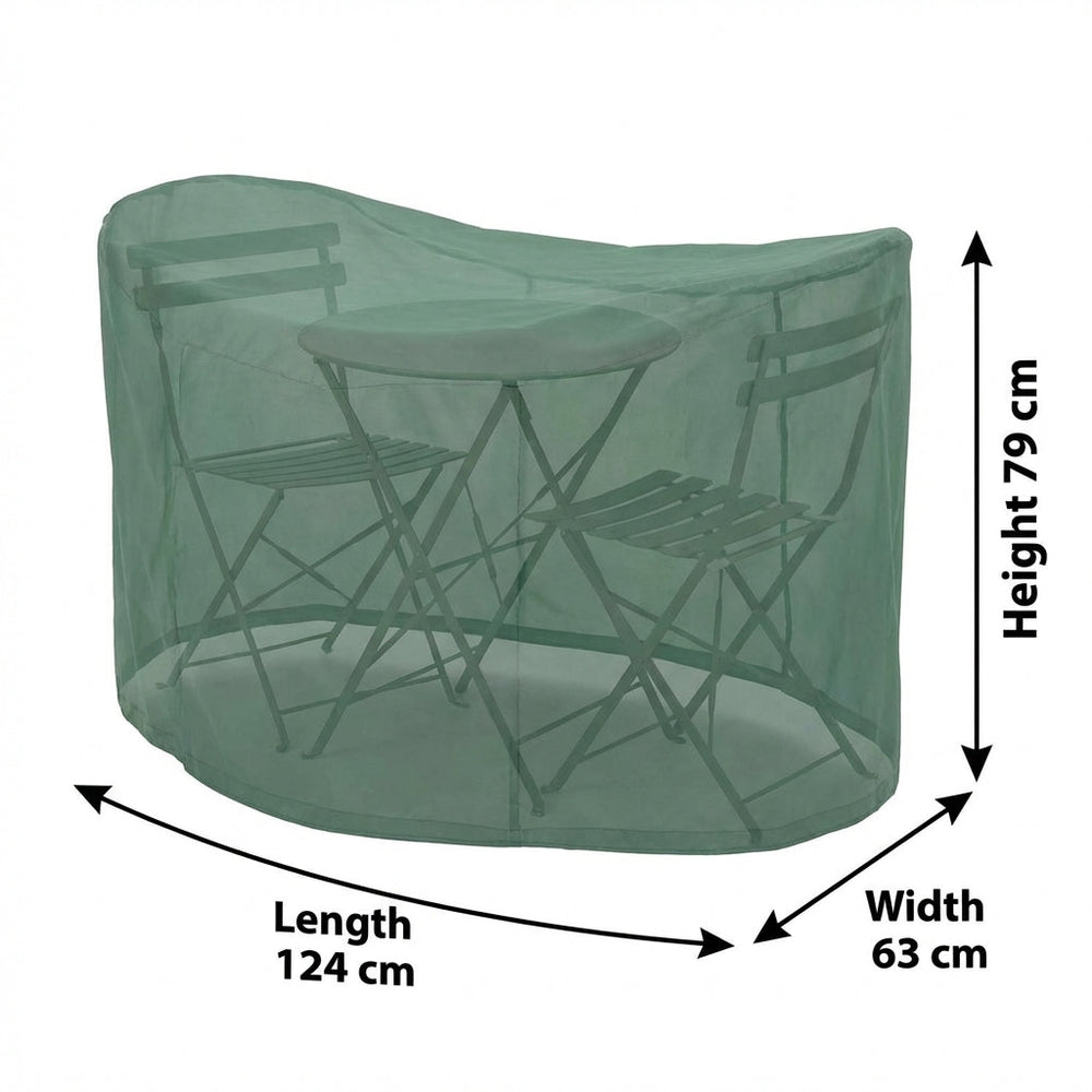 Premium Bistro Set Cover – 2 Seater Small – Green – Outdoor Protection