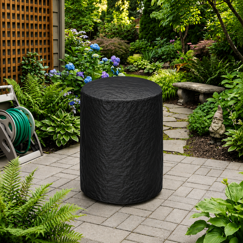Kettle Barbecue Cover – 76cm Height, Black – Heavy Duty Polyethylene – Weather Protection