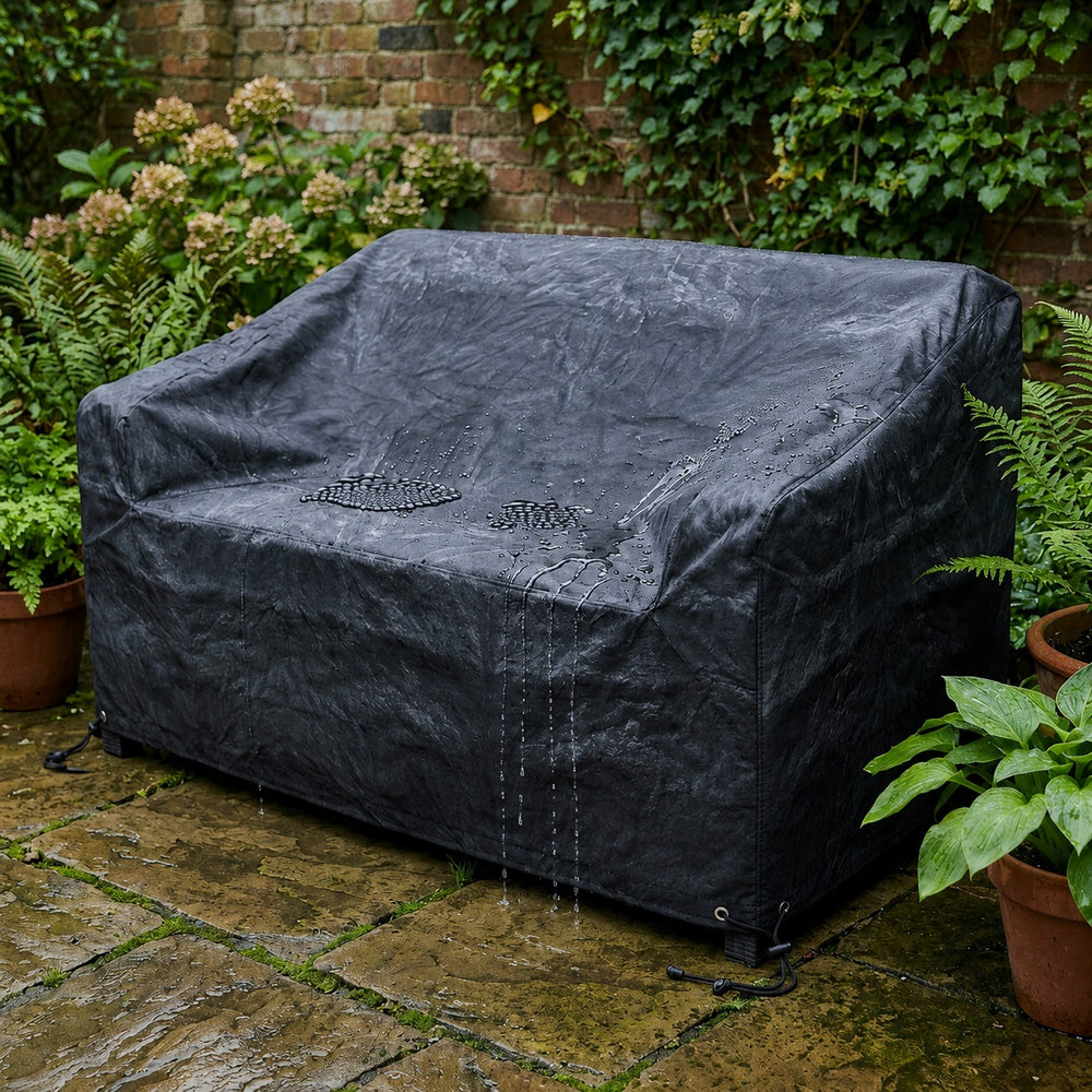 Heavy Duty Sofa Cover – 2-3 Seater – Black – Outdoor Furniture Protection