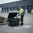Premium Heavy Duty Grit Salt Bin with 250kg Capacity, UV Stabilised HDPE, and Weather-Resistant Design for Winter Storage