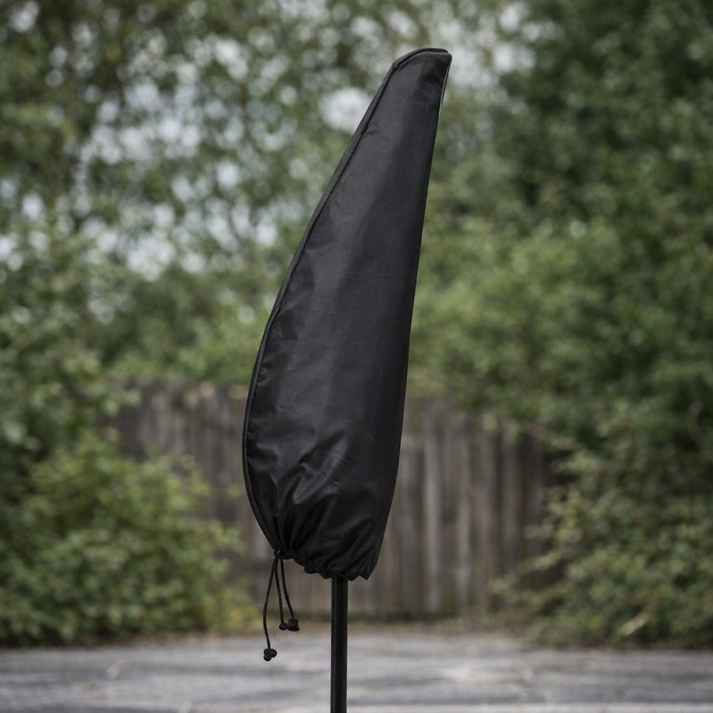 Small Parasol Cover – Black – Heavy Duty Polyethylene – Outdoor Protection
