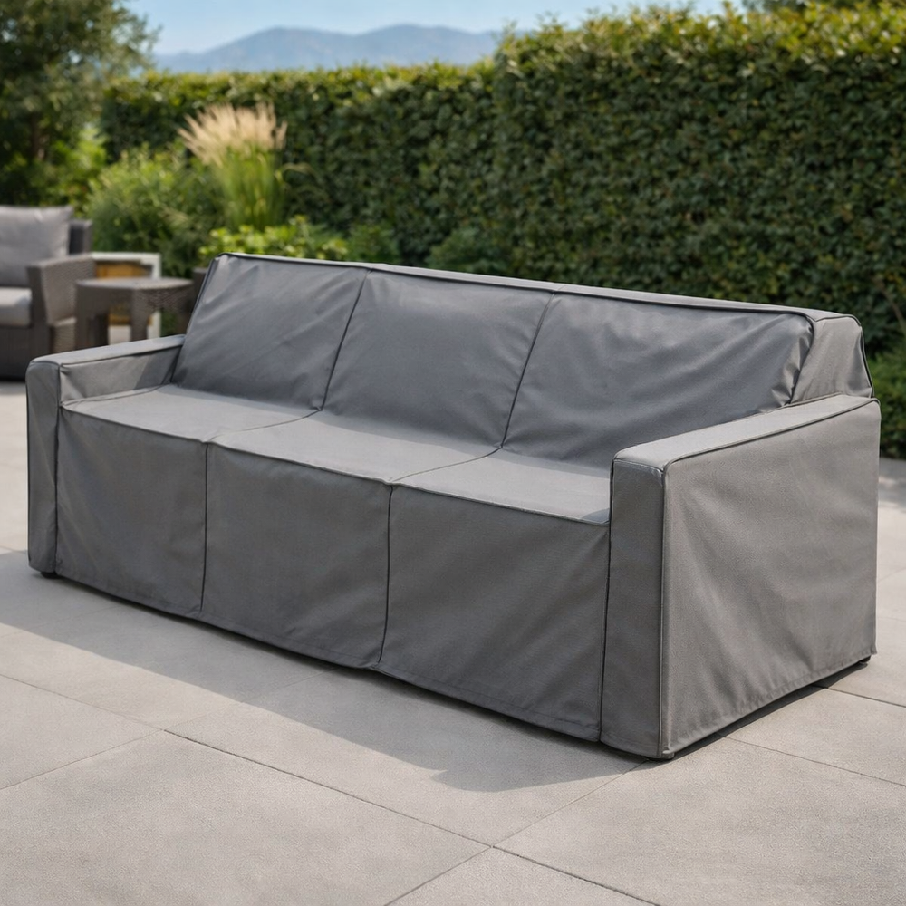 3 Seater Sofa Cover – Large 246cm – Waterproof PVC – Outdoor Furniture Protection