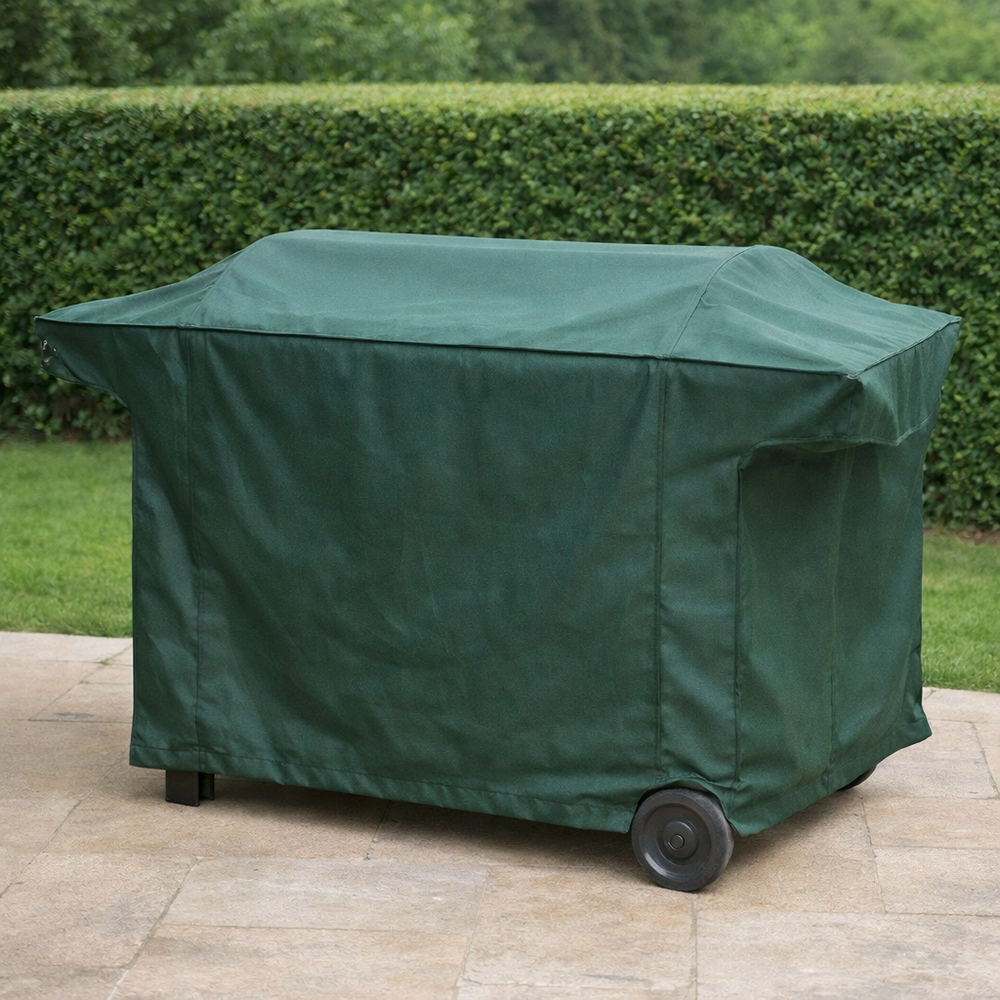 Heavy Duty Large Flatbed Barbecue Cover – Green – Weatherproof Protection