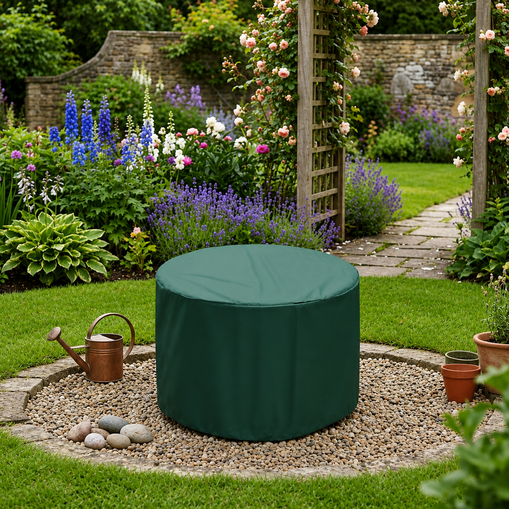 Firepit Cover – Small, Green – Super Tough Waterproof – Outdoor Protection