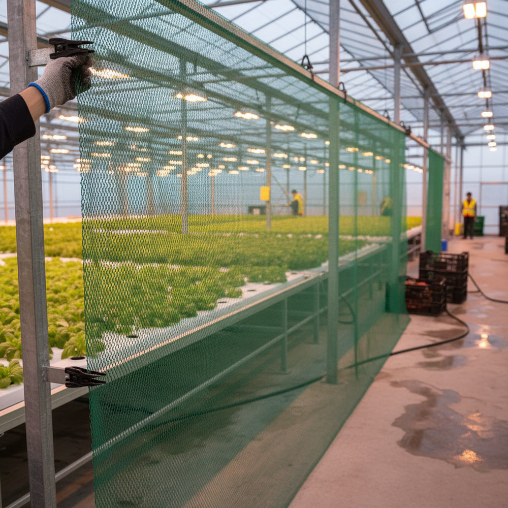 Premium Extruded Insect Mesh 1m x 50m - Green UV Protected for Organic Crop Protection by the metre