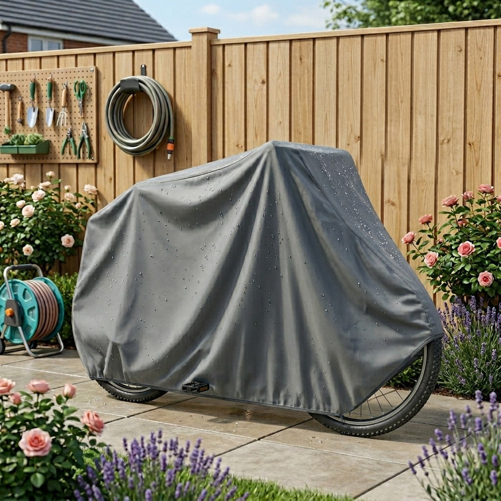 Waterproof Bicycle Cover – 186 x 85 cm – Polyethylene – Outdoor Protection