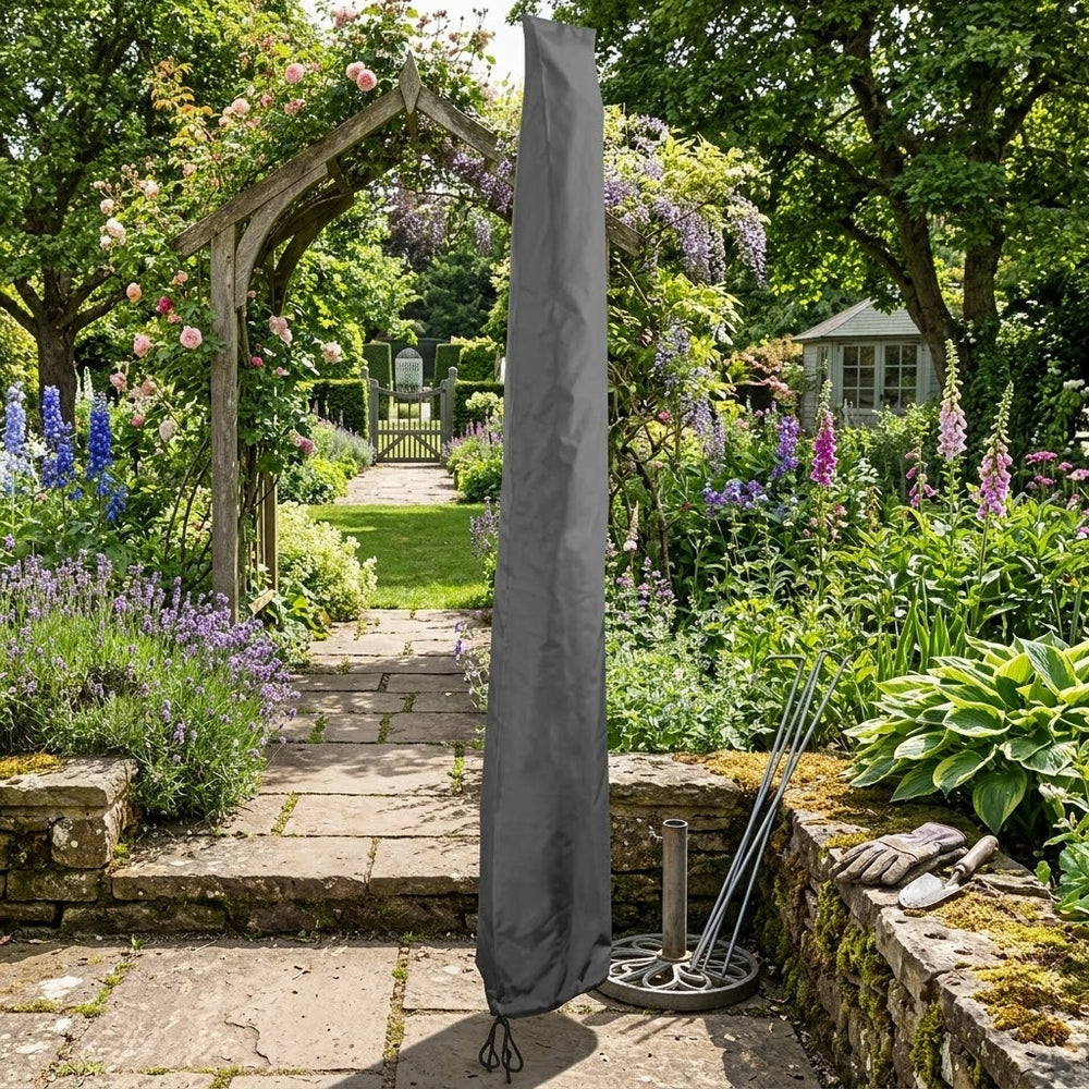 Round Parasol Cover – 220cm – PVC Backed Polyester – Outdoor Protection