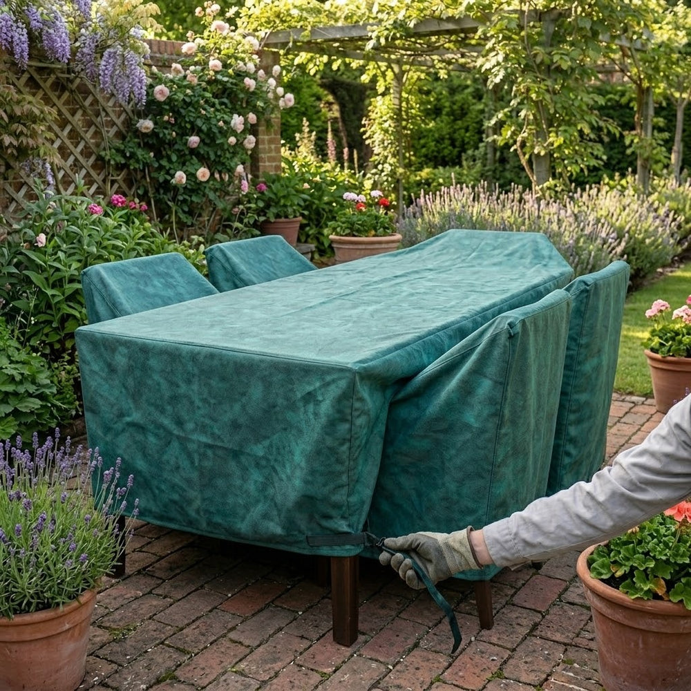 Rectangular Furniture Set Cover – 6 Seater – Tough Material – Outdoor Protection