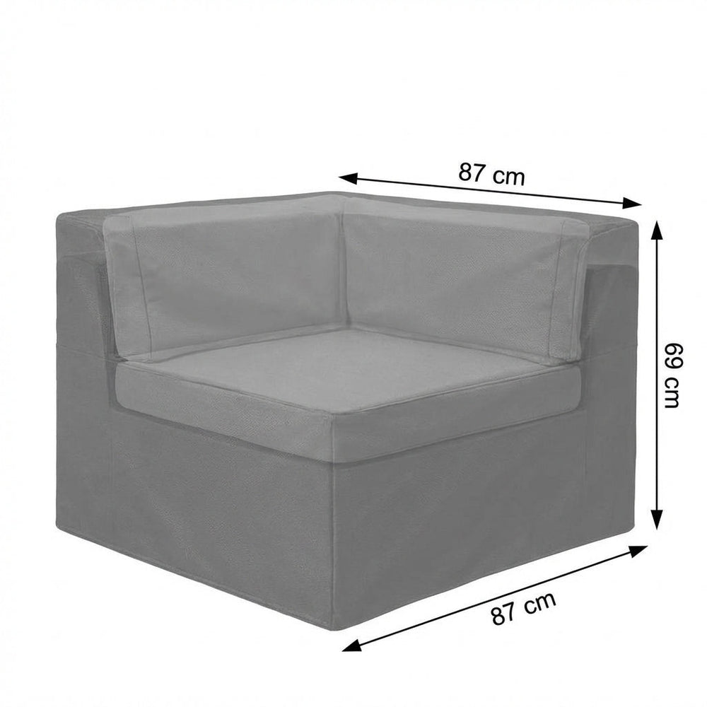 Corner Sofa Cover – Small, Black – Super Tough Waterproof – Garden Furniture Protection