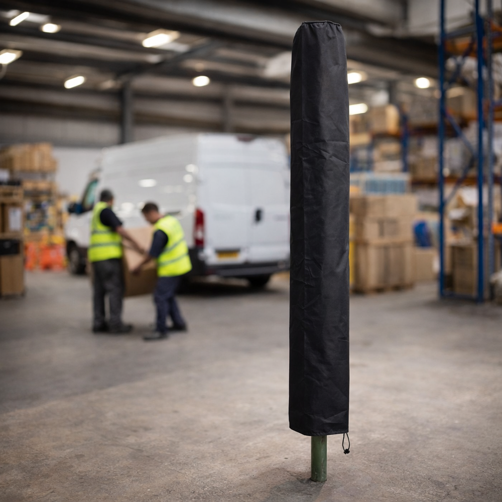 Rotary Washing Line Cover – 175 cm Black – Weatherproof Protection – Outdoor Use