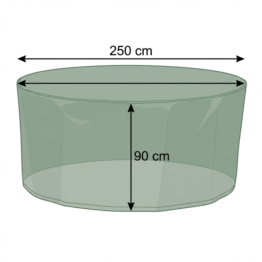 Circular Patio Set Cover – 90cm High – PVC Backed Polyester – Outdoor Protection