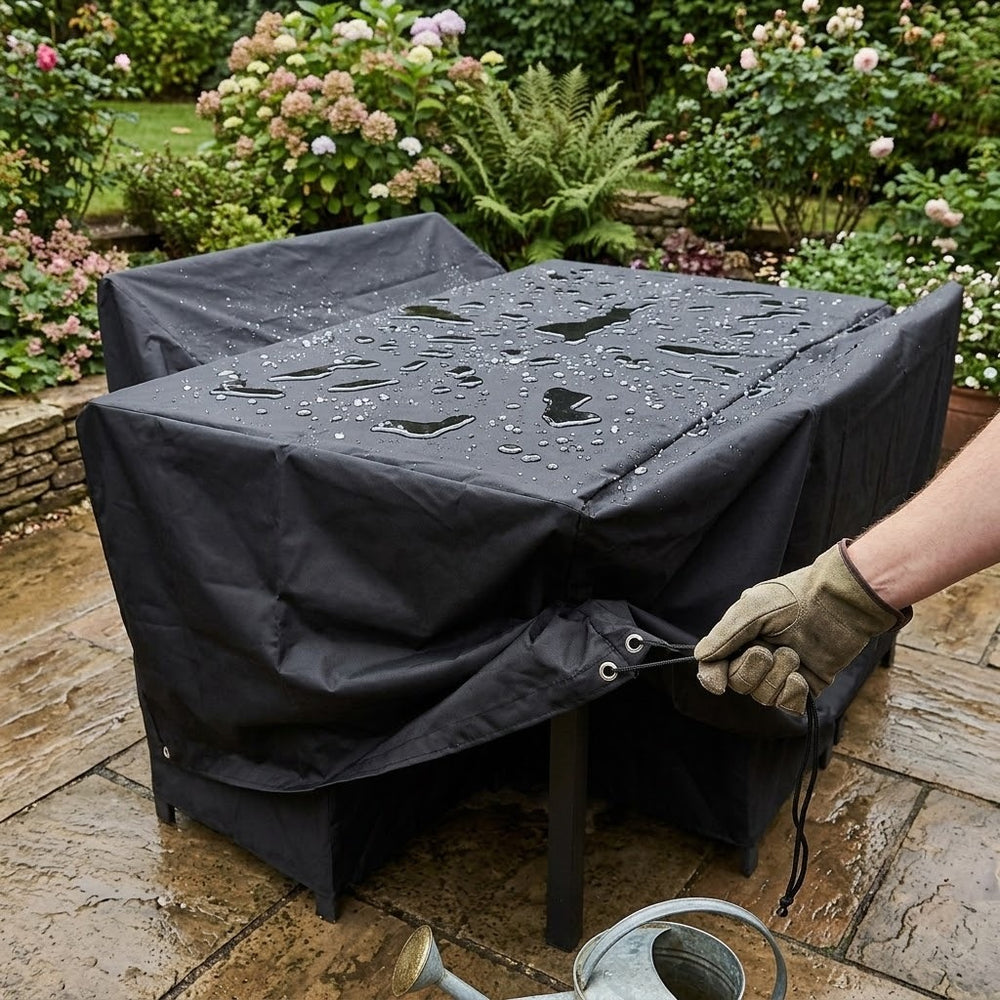4 Seater Rectangular Table Cover – 130cm – Heavy Duty Waterproof – Outdoor Protection