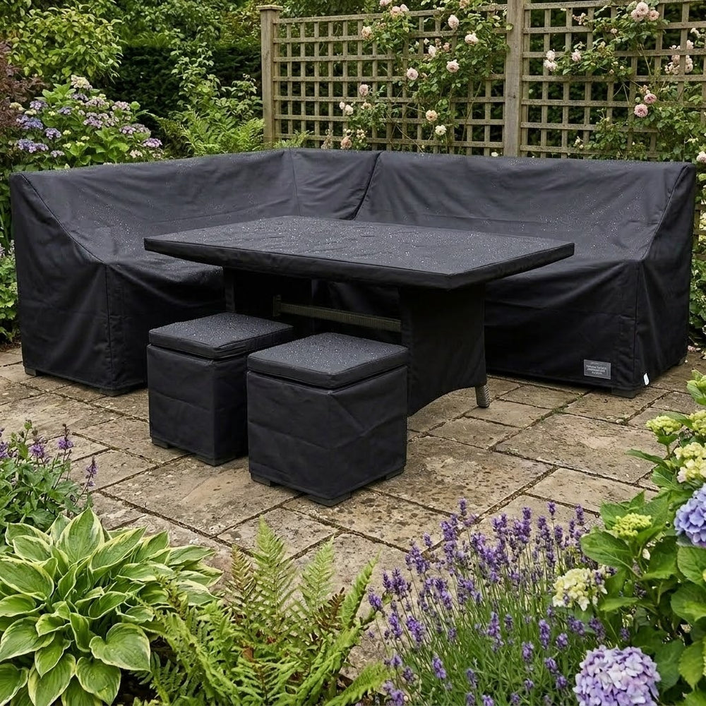 Small Casual Dining Set Cover – Black – Super Tough Material – Outdoor Protection