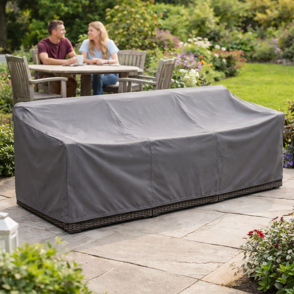 3 Seater Sofa Cover – 246cm – PVC Backed Polyester – Outdoor Protection