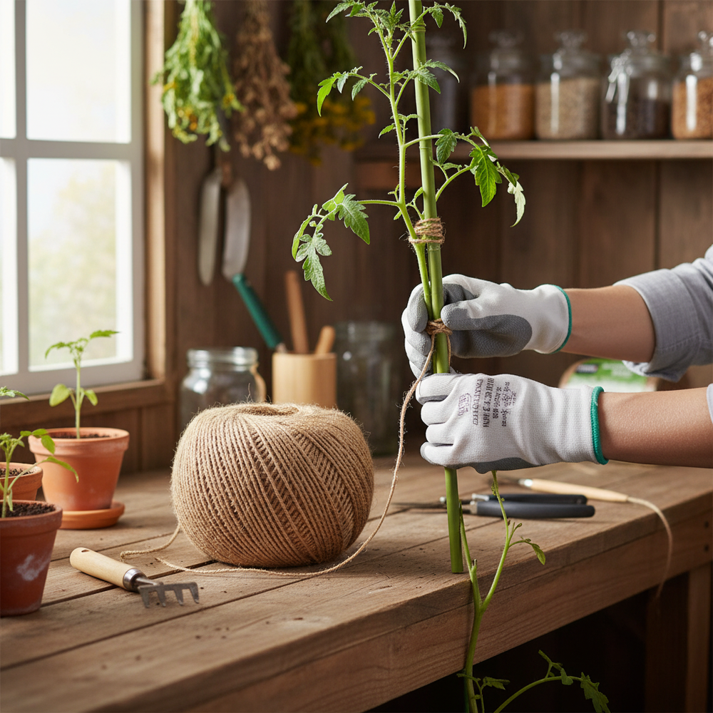 Premium Natural Jute Twine - 110m Biodegradable, Eco-Friendly, and Versatile for Gardening, Crafting, and Packaging