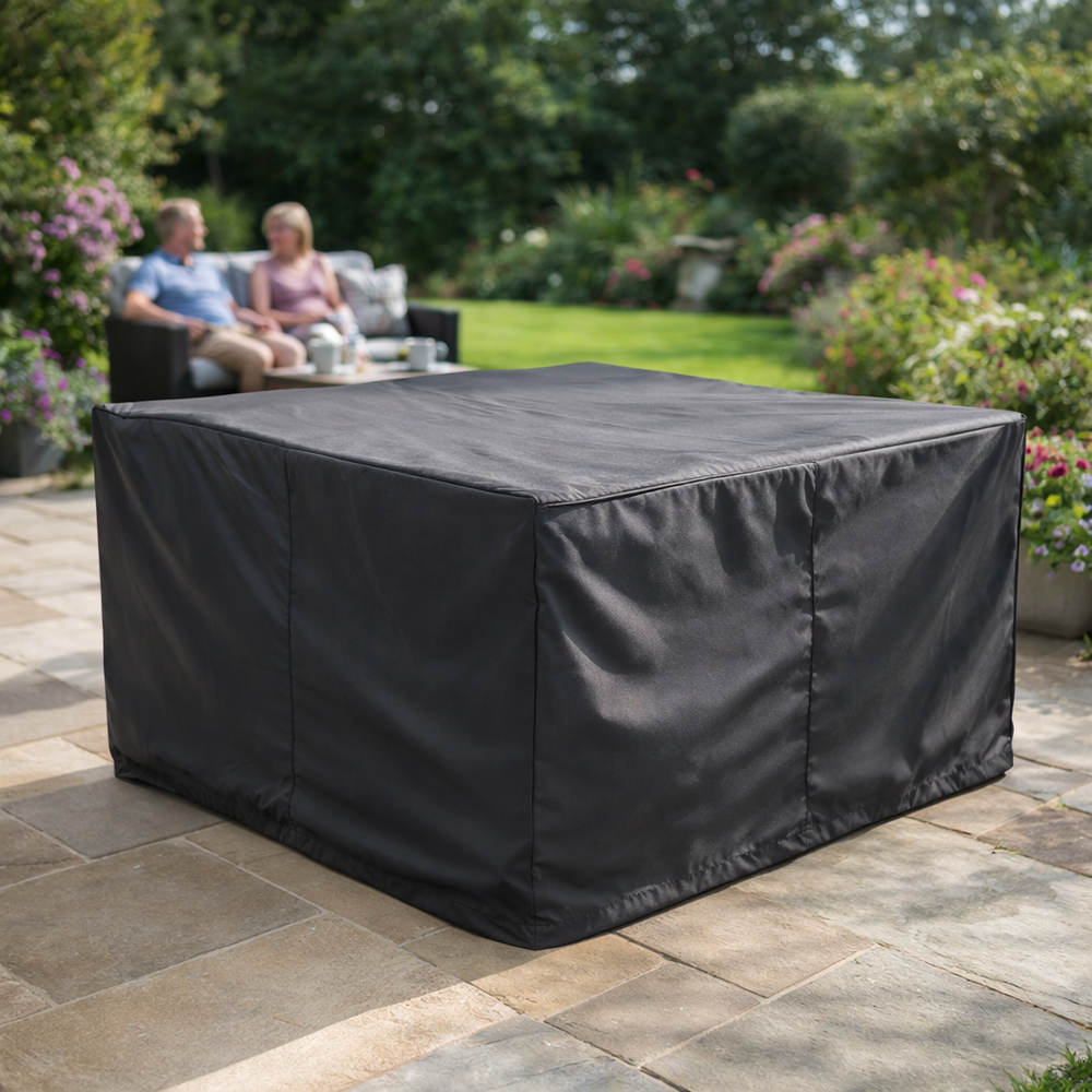 4 Seater Cube Set Cover – Extra Large Charcoal – Weatherproof Polyester – Outdoor Furniture Protection