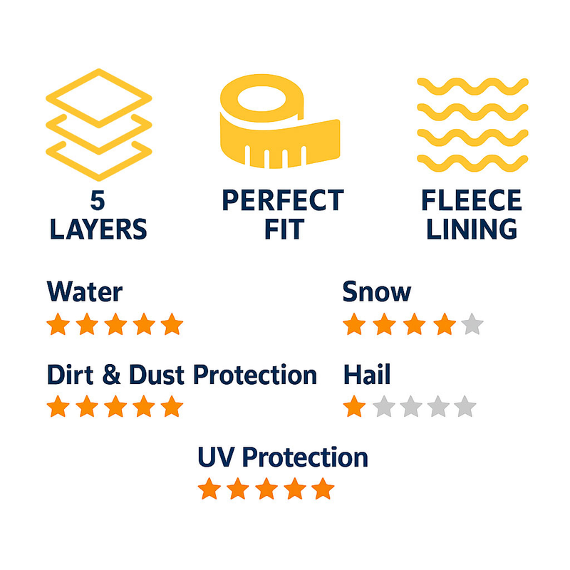 Car Covers Audi TT RS 2025 Standard Edition All Body Types UV-Resistant Coating