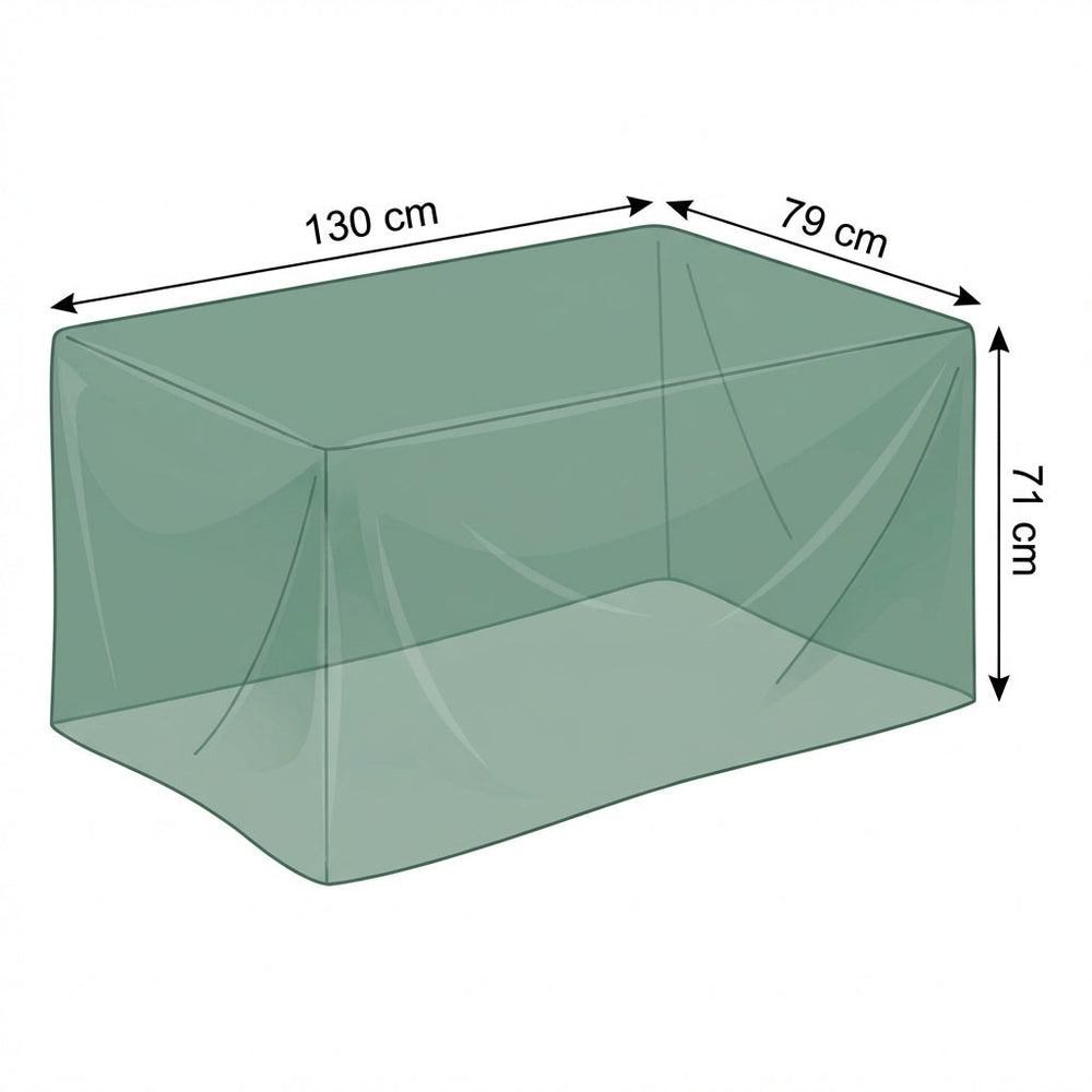 Heavy Duty 4 Seater Rectangular Table Cover – Green – Polyethylene – Outdoor Protection