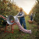 Premium Biodegradable Tree Netting Funnel Starter Kit - 45cm, 55cm, and 65cm Sizes with Rubber Brake Ring