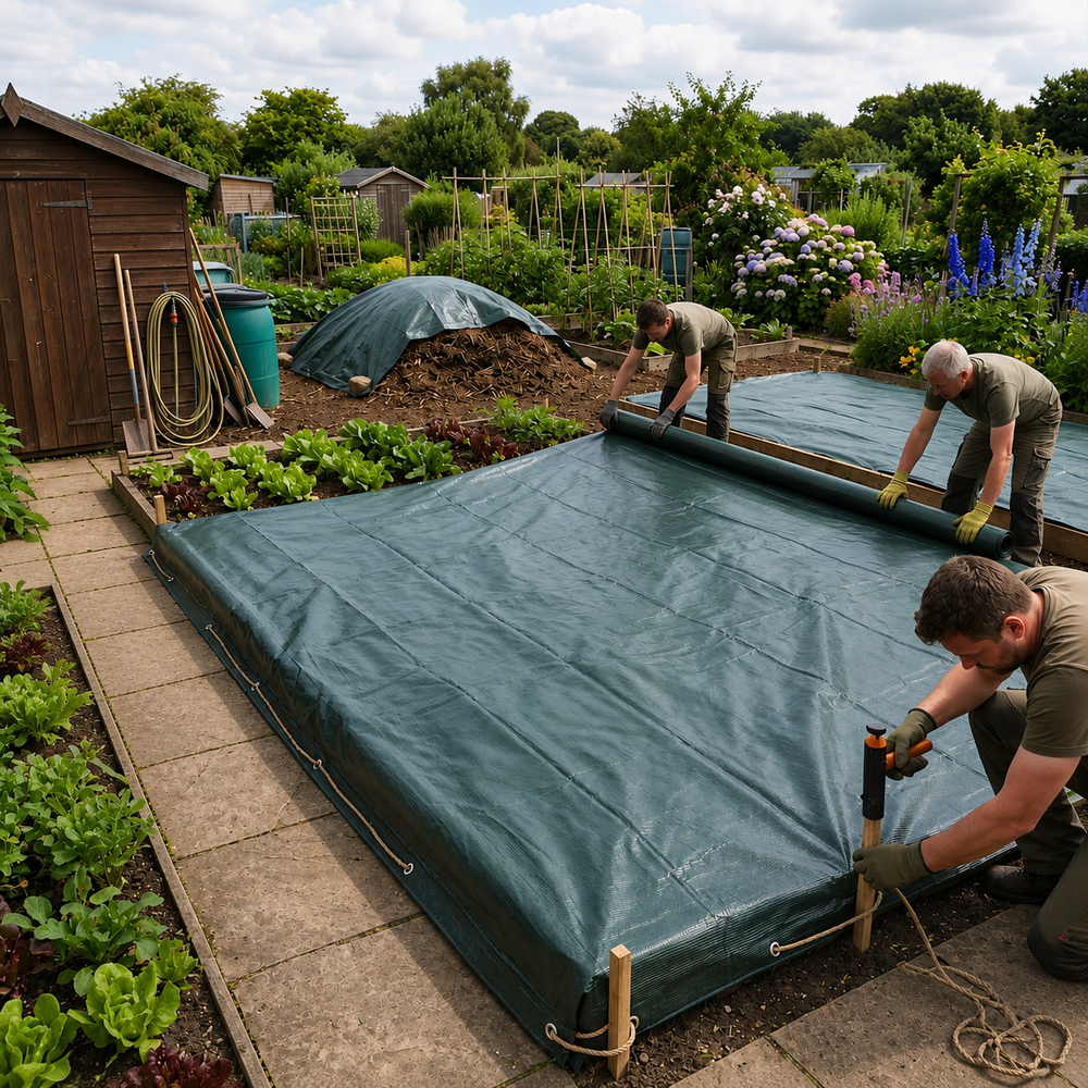 Heavy Duty Tarpaulin – 4m x 3m – Cross Laminated PE – Outdoor Protection