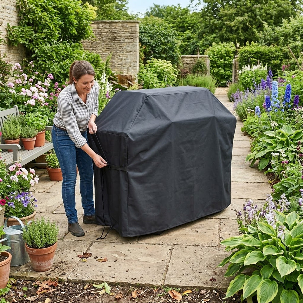 BBQ Cover – Extra Large Black – Heavy Duty Waterproof – Outdoor Protection