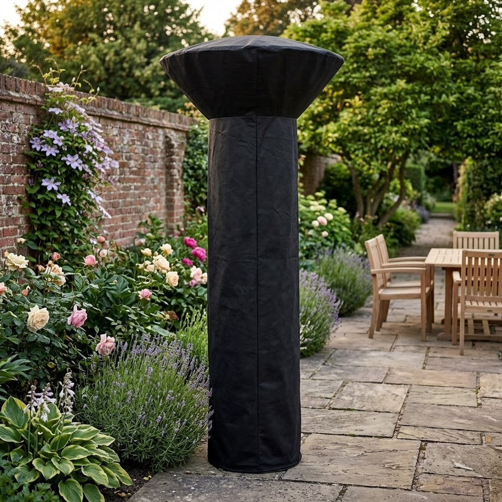 Patio Heater Cover – Black – Super Tough Waterproof – Outdoor Protection