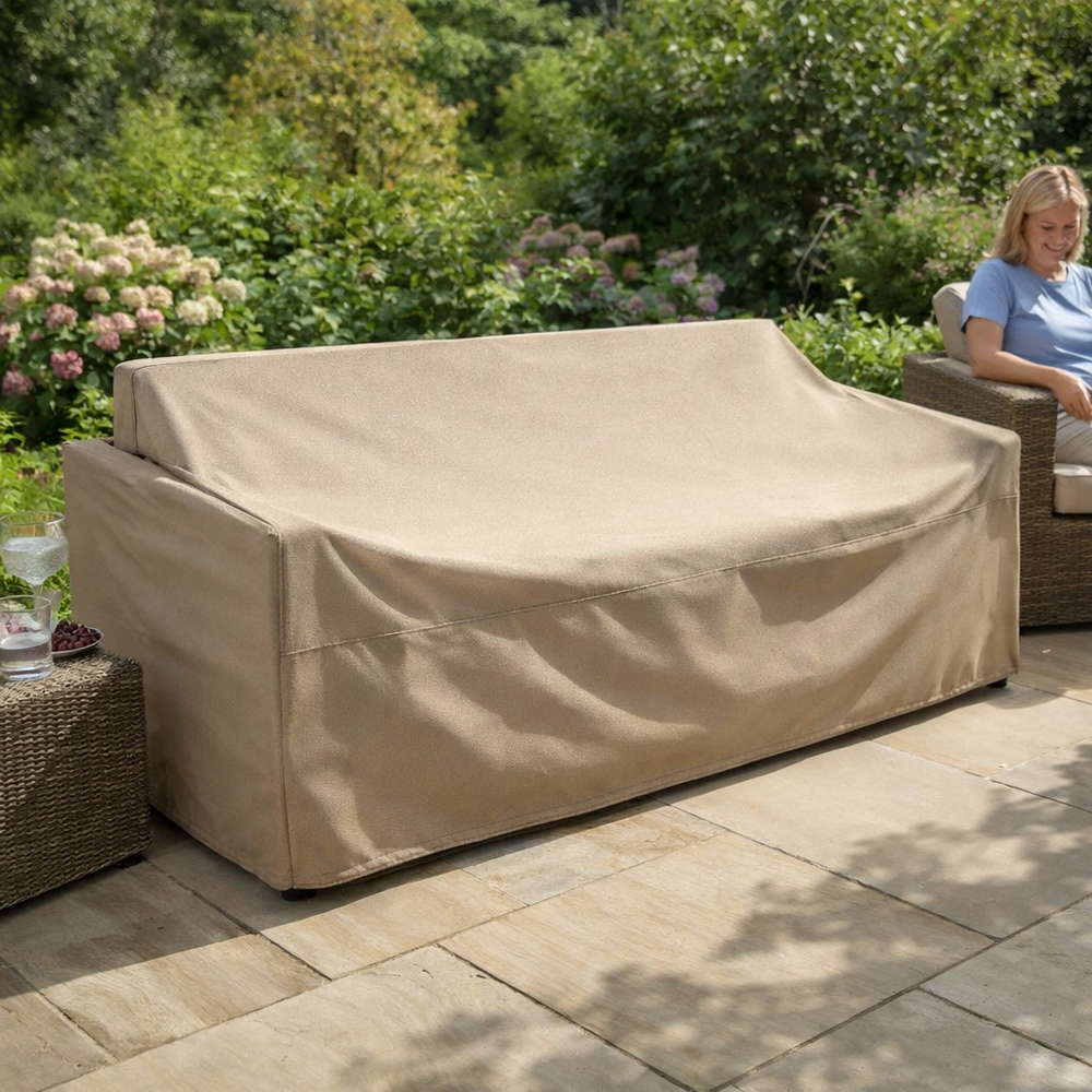 Rattan Sofa Cover – Small 173cm – Waterproof PVC – Garden Furniture Protection