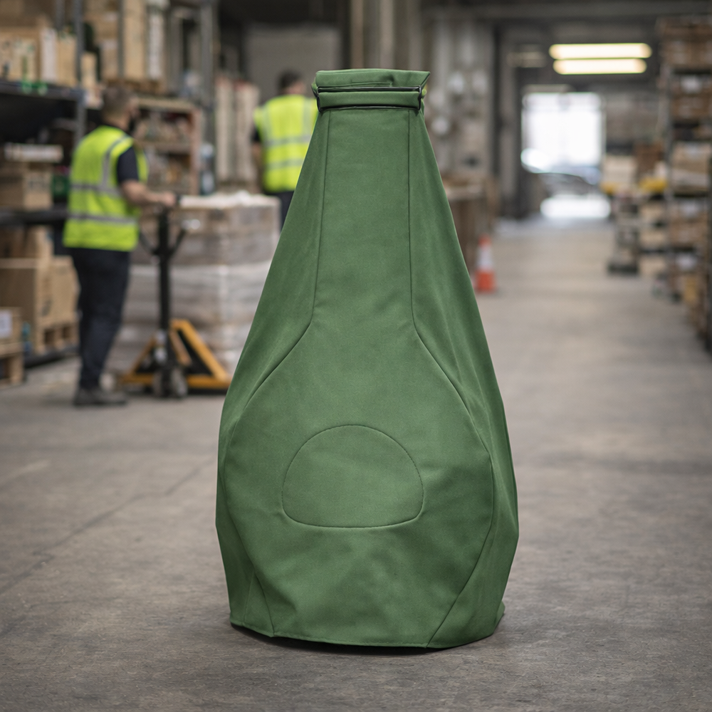 Large Chimenea Cover – Green – Durable Polyester – All-Weather Protection