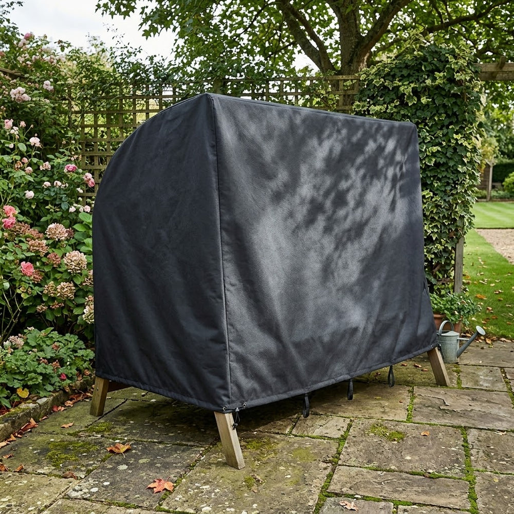 3 Seater Swing Seat Cover – Black – Super Tough Waterproof – Outdoor Protection