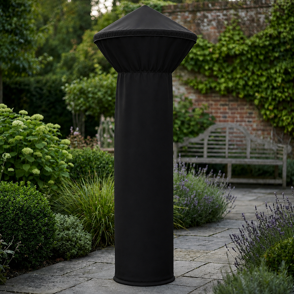 Patio Heater Cover – 179cm Black – Heavy Duty Waterproof – Outdoor Protection