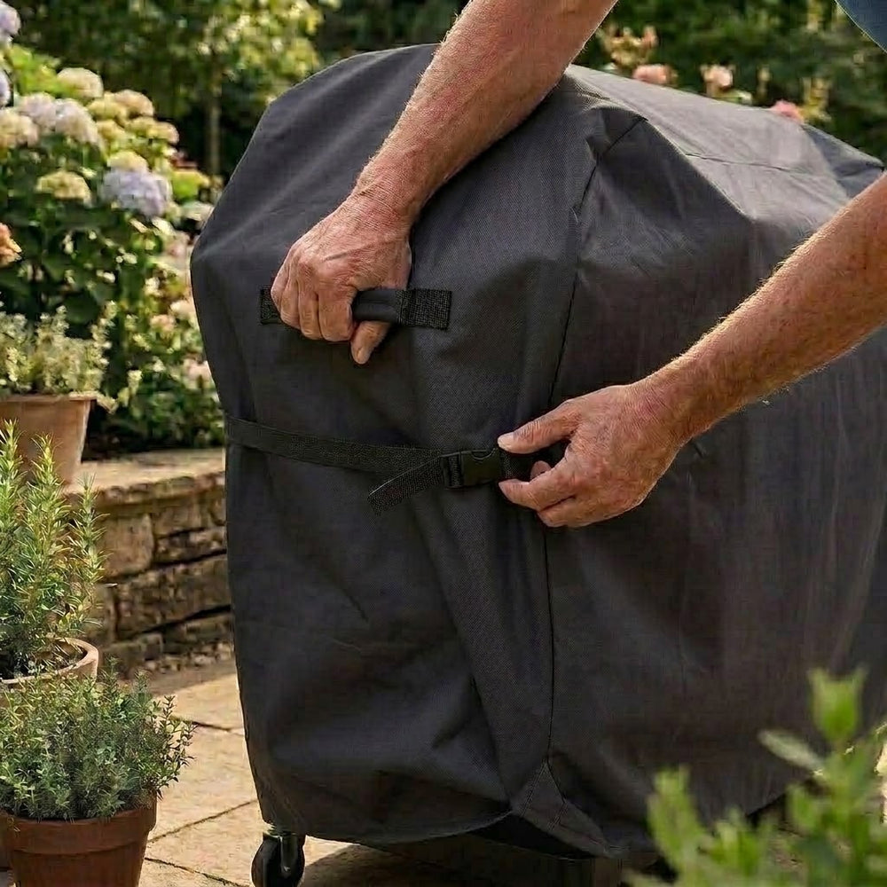 BBQ Cover – Charcoal – Durable Polyester – Outdoor Protection