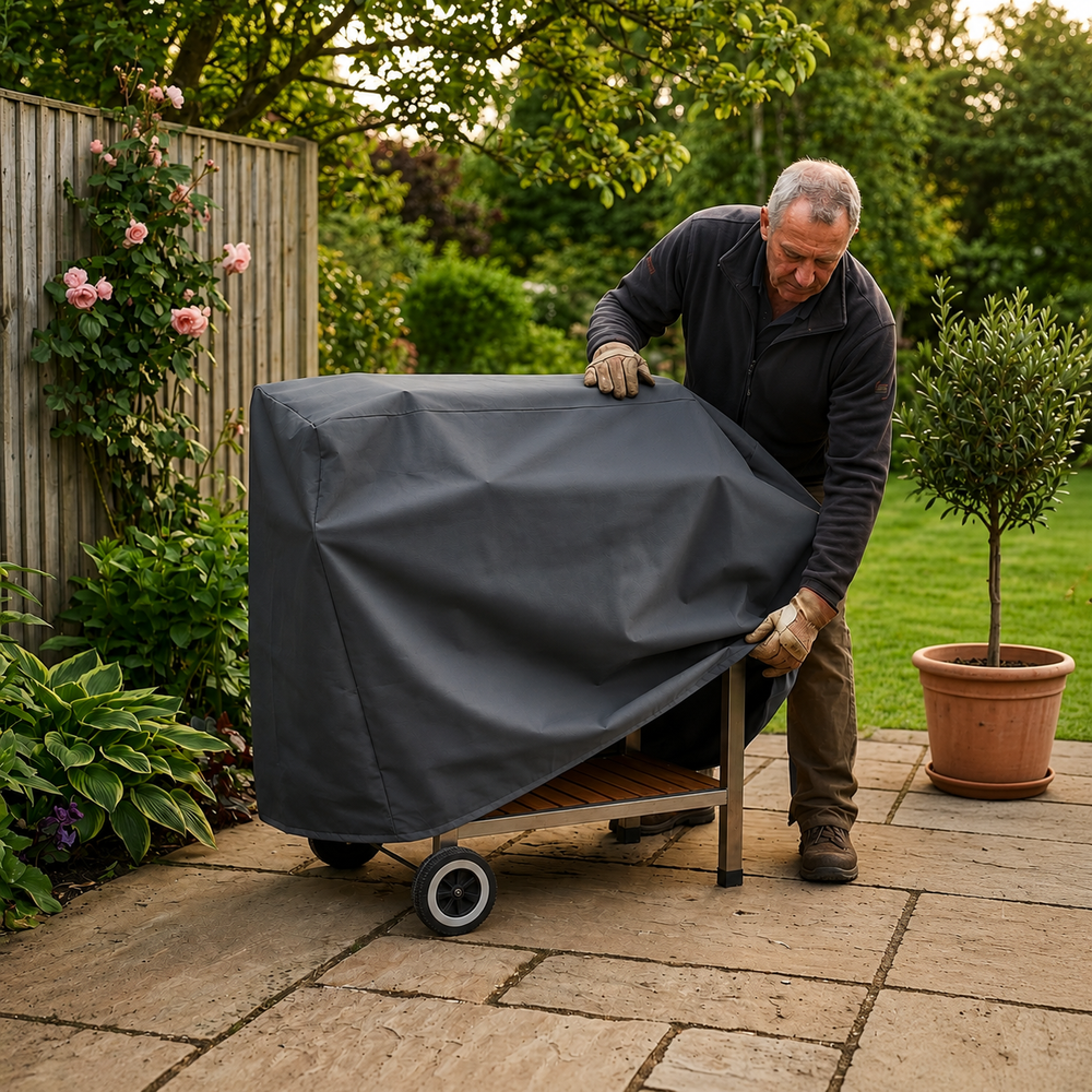 Grill Barbecue Cover – Charcoal – Durable Polyester – Outdoor Protection