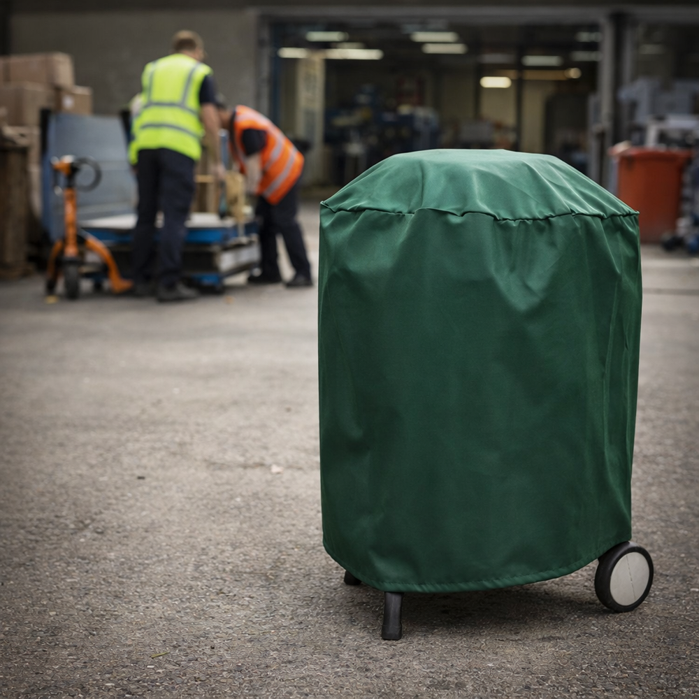 Kettle Barbecue Cover – Green – All-Weather Protection – BBQ Accessory